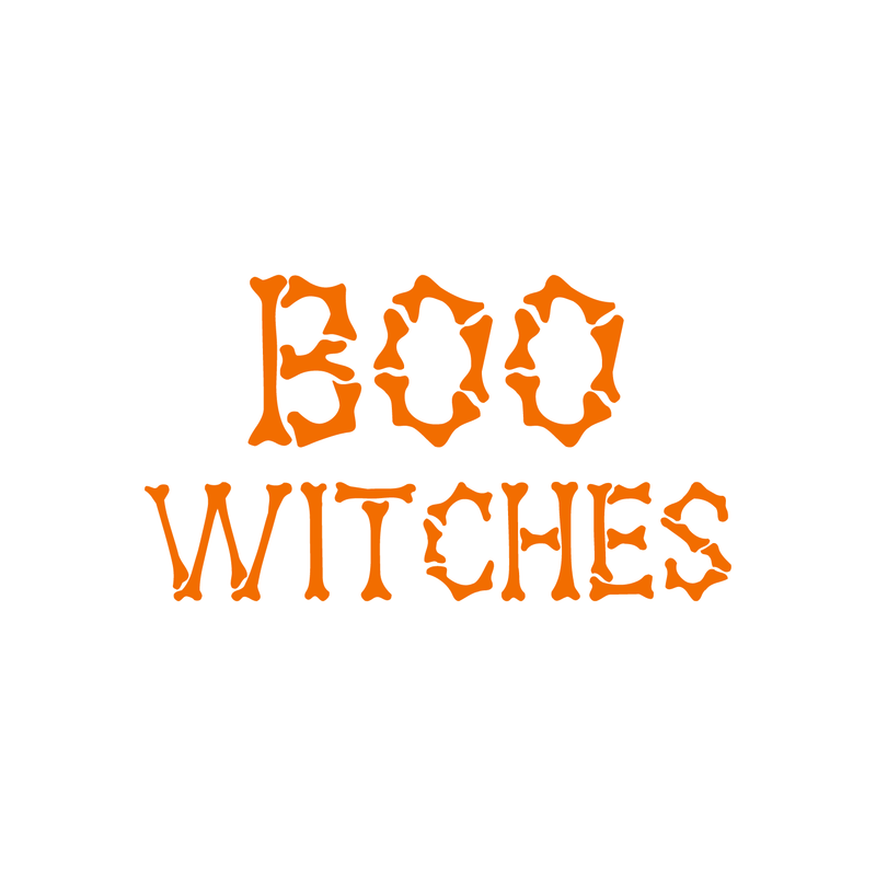 Vinyl Wall Art Decal - Boo Witches - 2" x 3.5" - Trendy Halloween Season Quote For Home Work Laptop Coffee Mug Thermo Cup Window Notebook Luggage Car Bumper Decoration Sticker 2