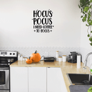 Vinyl Wall Art Decal - Hocus Pocus I Need Coffee To Focus - 23" x 22" - Modern Magical Halloween Quote For Home Bedroom Store Coffee Shop Seasonal Decoration Sticker 2
