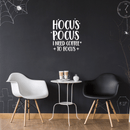 Vinyl Wall Art Decal - Hocus Pocus I Need Coffee To Focus - 23" x 22" - Modern Magical Halloween Quote For Home Bedroom Store Coffee Shop Seasonal Decoration Sticker 3