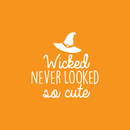 Vinyl Wall Art Decal - Wicked never looked so cute - 17" x 17" - Modern Spooky Halloween Quote For Home Bedroom Kids Room Store Coffee Shop Seasonal Decoration Sticker 5