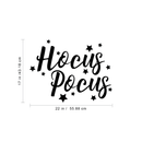 Vinyl Wall Art Decal - Hocus Pocus - Trendy Halloween Season Stars Shape Cursive Quote For Home Bedroom Living Room School Classroom Office Decoration Sticker 4