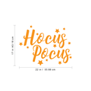 Vinyl Wall Art Decal - Hocus Pocus - Trendy Halloween Season Stars Shape Cursive Quote For Home Bedroom Living Room School Classroom Office Decoration Sticker 5