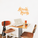 Vinyl Wall Art Decal - Hocus Pocus - 17" x 22" - Trendy Halloween Season Stars Shape Cursive Quote For Home Bedroom Living Room School Classroom Office Decoration Sticker 3