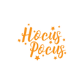 Vinyl Wall Art Decal - Hocus Pocus - 17" x 22" - Trendy Halloween Season Stars Shape Cursive Quote For Home Bedroom Living Room School Classroom Office Decoration Sticker 1