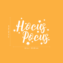 Vinyl Wall Art Decal - Hocus Pocus - 17" x 22" - Trendy Halloween Season Stars Shape Cursive Quote For Home Bedroom Living Room School Classroom Office Decoration Sticker 4