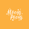 Vinyl Wall Art Decal - Hocus Pocus - 17" x 22" - Trendy Halloween Season Stars Shape Cursive Quote For Home Bedroom Living Room School Classroom Office Decoration Sticker 1
