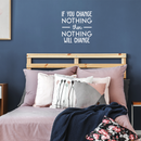 Vinyl Wall Art Decal - If You Change Nothing Then Nothing Will Change - 23" x 22" - Modern Motivational Quote For Home Bedroom Office Workplace School Classroom Gym Decoration Sticker 2