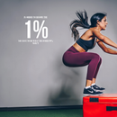 Vinyl Wall Art Decal - In Order To Become The 1 % - 17" x 21" - Modern Motivational Positive Quote For Home Bedroom Living Room Office Workplace Classroom Gym Decoration Sticker 2