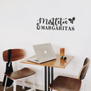 Vinyl Wall Art Decal - Mistletoe And Margaritas - 10.5" x 30" - Fun Trendy Christmas Winter Season Quote For Home Living Room Kitchen Bar Restaurant Alcohol Decoration Sticker 3