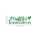 Vinyl Wall Art Decal - Mistletoe And Margaritas - 10.5" x 30" - Fun Trendy Christmas Winter Season Quote For Home Living Room Kitchen Bar Restaurant Alcohol Decoration Sticker 4