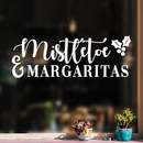 Vinyl Wall Art Decal - Mistletoe And Margaritas - 10.5" x 30" - Fun Trendy Christmas Winter Season Quote For Home Living Room Kitchen Bar Restaurant Alcohol Decoration Sticker 2