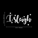 Vinyl Wall Art Decal - I Sleigh - 10.5" x 20" - Trendy Funny Christmas Winter Slay Quote For Home Bedroom Coffee Shop Store Seasonal Decoration Sticker 4