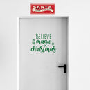 Vinyl Wall Art Decal - Believe In The Magic Of Christmas - 17" x 23" - Fun Trendy Christmas Winter Season Quote For Home Living Room Kitchen Bar Restaurant Alcohol Decoration Sticker 3