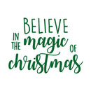 Vinyl Wall Art Decal - Believe In The Magic Of Christmas - 17" x 23" - Fun Trendy Christmas Winter Season Quote For Home Living Room Kitchen Bar Restaurant Alcohol Decoration Sticker 5