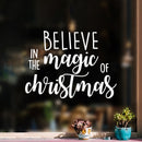 Vinyl Wall Art Decal - Believe In The Magic Of Christmas - 17" x 23" - Fun Trendy Christmas Winter Season Quote For Home Living Room Kitchen Bar Restaurant Alcohol Decoration Sticker 2