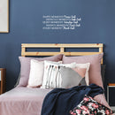 Vinyl Wall Art Decal - Happy Moments Praise God - 9" x 25" - Modern Inspirational Religious Quote For Home Bedroom Office Workplace Church Decoration Sticker 2