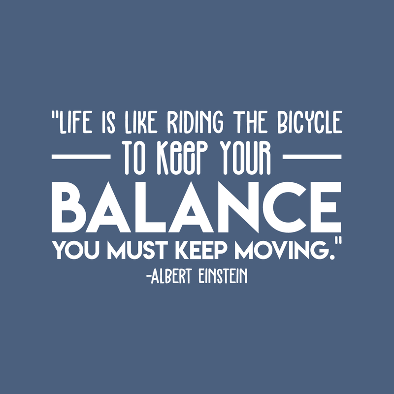Vinyl Wall Art Decal - Life Is Like Riding The Bicycle - 18" x 30" - Modern Motivational Quote For Home Bedroom Office Workplace Gym School Decoration Sticker 5