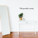 Vinyl Wall Art Decal - Make Yourself A Priority - 4" x 30" - Trendy Inspirational Quote For Home Bedroom Living Room Office Workplace Decoration Sticker 3