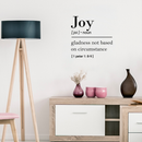 Vinyl Wall Art Decal - Joy Gladness Not Based On Circumstance - 22" x 22" - 1 Peter 1:8-9 Inspirational Religious Faithful Quote For Home Bedroom Living Room Church Work Decor 2