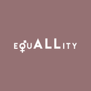 Vinyl Wall Art Decal - EquALLity - 6" x 25" - Modern Inspirational Gender Equality Quote For Home Office Workplace Business Store Human Rights Decoration Sticker 1