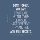Vinyl Wall Art Decal - Don't Forget You Can - 30" x 22" - Modern Motivational Quote For Home Bedroom Office Workplace School Classroom Gym Decoration Sticker 4