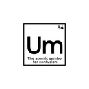 Vinyl Wall Art Decal - Um The Atomic Symbol For Confusion - Funny Adult Humor Witty Quote For Home Bedroom Dorm Room Living Room Decoration Sticker 1