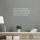 Vinyl Wall Art Decal - Happy Moments Praise God - Modern Inspirational Religious Quote For Home Bedroom Office Workplace Church Decoration Sticker 2