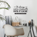 Vinyl Wall Art Decal - It Always Seems Impossible Until It's Done Nelson Mandela - 17" x 29" - Modern Inspirational Quote For Home Bedroom Office Workplace School Classroom Decoration Sticker 2