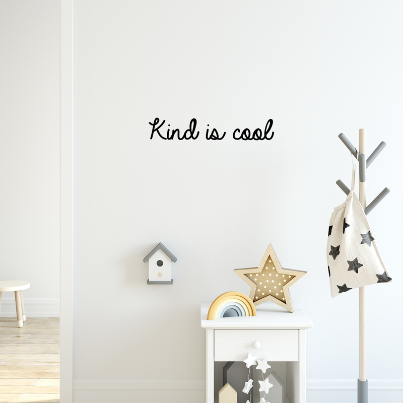 Vinyl Wall Art Decal - Kind Is Cool - Trendy Minimalist Kindness Quote For Home Living Room Kids Playroom School Office Business Decoration Sticker 5