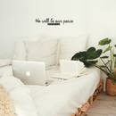 Vinyl Wall Art Decal - He Will Be Our Peace - 5.5" x 30" - Modern Inspirational Religious Quote For Home Bedroom Office Church Decoration Sticker 1