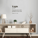 Vinyl Wall Art Decal - Light Bible Definition - Modern Inspirational Religious Bible Verse Quote For Home Bedroom Office Church Decoration Sticker 5