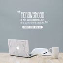 Vinyl Wall Art Decal - Forgiveness Is Not An Occasional Act - 17" x 28.5" - Modern Motivational Quote For Home Bedroom Living Room Office Workplace School Decoration Sticker 1