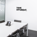 Vinyl Wall Art Decal - Think Different - 10" x 30" - Modern Minimalist Motivational Quote For Home Bedroom Living Room Office Workplace Business Decoration Sticker 2