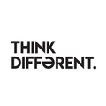 Vinyl Wall Art Decal - Think Different - 10" x 30" - Modern Minimalist Motivational Quote For Home Bedroom Living Room Office Workplace Business Decoration Sticker 1