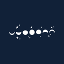 Vinyl Wall Art Decal - Lunar Phases - 10" x 30" - Modern Moon Stars Design For Home Bedroom Kids Room Nursery Daycare Playroom School Decoration Sticker 1