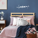 Vinyl Wall Art Decal - Lunar Phases - 10" x 30" - Modern Moon Stars Design For Home Bedroom Kids Room Nursery Daycare Playroom School Decoration Sticker 2