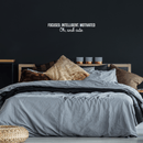 Vinyl Wall Art Decal - Focused Intelligent Motivated And Cute - 5.5" x 30" - Modern Inspirational Quote For Home Living Room Bedroom Office Workplace Decoration Sticker 2