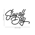 Vinyl Wall Art Decal - Slay All Day - Trendy Motivational Quote For Home Apartment Bedroom Closet Living Room Office Workplace Decoration Sticker 4