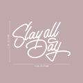 Vinyl Wall Art Decal - Slay All Day - 17" x 25" - Trendy Motivational Quote For Home Apartment Bedroom Closet Living Room Office Workplace Decoration Sticker 1