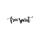 Vinyl Wall Art Decal - Free Spirit - 6.5" x 24" - Modern Inspirational Quote For Home Bedroom Closet Living Room Apartment Office Coffee Shop Decoration Sticker 2