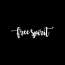 Vinyl Wall Art Decal - Free Spirit - 6.5" x 24" - Modern Inspirational Quote For Home Bedroom Closet Living Room Apartment Office Coffee Shop Decoration Sticker 2