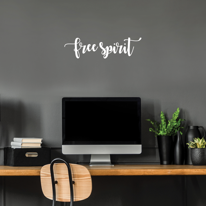 Vinyl Wall Art Decal - Free Spirit - 6.5" x 24" - Modern Inspirational Quote For Home Bedroom Closet Living Room Apartment Office Coffee Shop Decoration Sticker 4