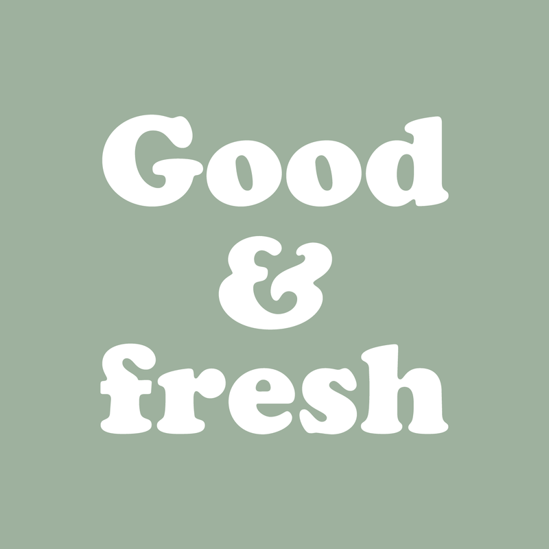 Vinyl Wall Art Decal - Good & Fresh - 22" x 24" - Trendy Food Nature Plants Quote For Home Kitchen Fridge Restaurant Patio Grocery Store Decoration Sticker 5