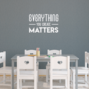 Vinyl Wall Art Decal - Everything You Create Matters - 17" x 27" - Modern Inspirational Quote For Home Bedroom Kids Room Office Workplace School Classroom Decoration Sticker 3