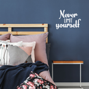Vinyl Wall Art Decal - Never Limit Yourself - 17" x 22" - Modern Inspirational Quote For Home Bedroom Closet Kids Room Office Workplace Decoration Sticker 2