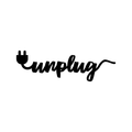 Vinyl Wall Art Decal - Unplug - Trendy Inspirational Self-Care Quote For Home Apartment Bedroom Closet Living Room Office Decoration Sticker 1