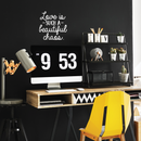 Vinyl Wall Art Decal - Love Is Such A Beautiful Chaos - 17.5" x 17" - Trendy Inspirational Quote For Home Apartment Bedroom Living Room Office Decoration Sticker 2
