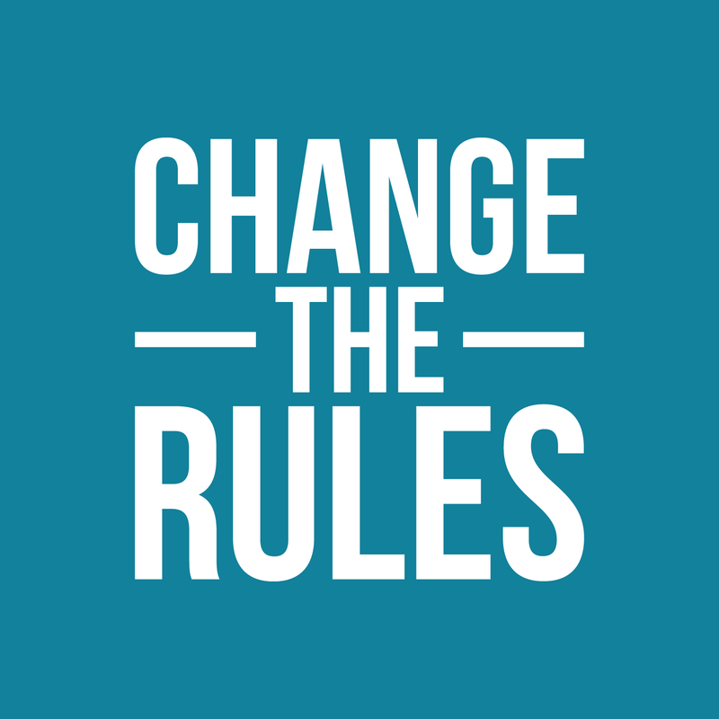 Vinyl Wall Art Decal - Change The Rules - 17" x 17" - Trendy Motivational Quote For Home Bedroom Living Room Apartment Office Workplace Coffee Shop Decoration Sticker 4