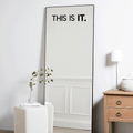 Vinyl Wall Art Decal - This Is It - 5" x 25" - Modern Inspirational Sticker Quote For Home Bedroom Closet Living Room Bathroom Apartment Work Office Decor 1