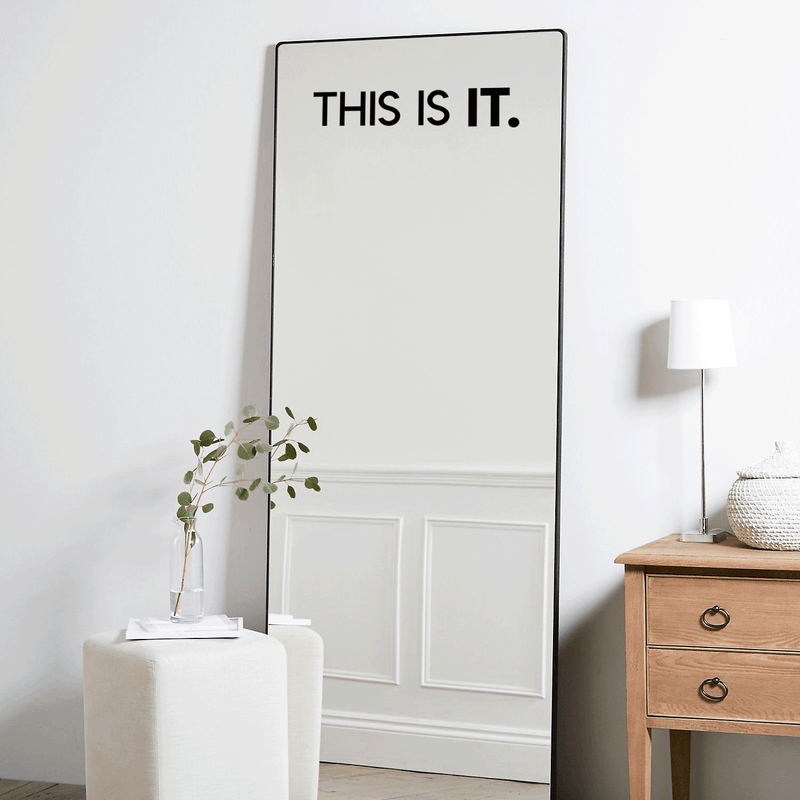 Vinyl Wall Art Decal - This Is It - Modern Inspirational Sticker Quote For Home Bedroom Closet Living Room Bathroom Apartment Work Office Decor 2